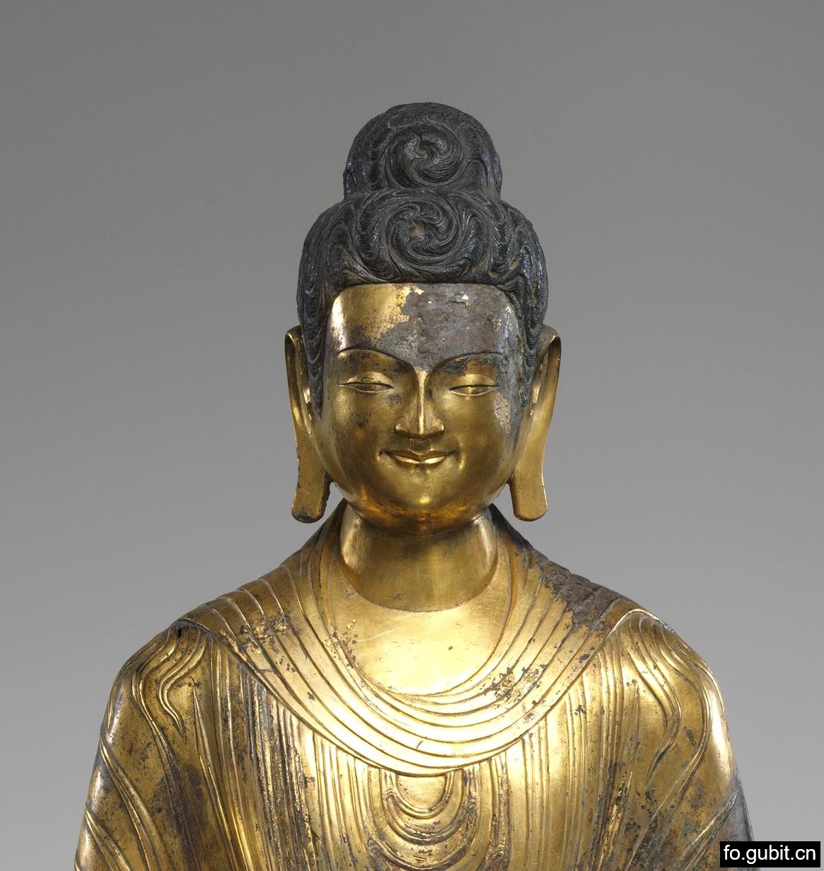 北魏永安二年529年铜鎏金释迦牟尼佛坐像仏像中国古美術-